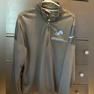 Detroit lions Nike 1/4 zip XL